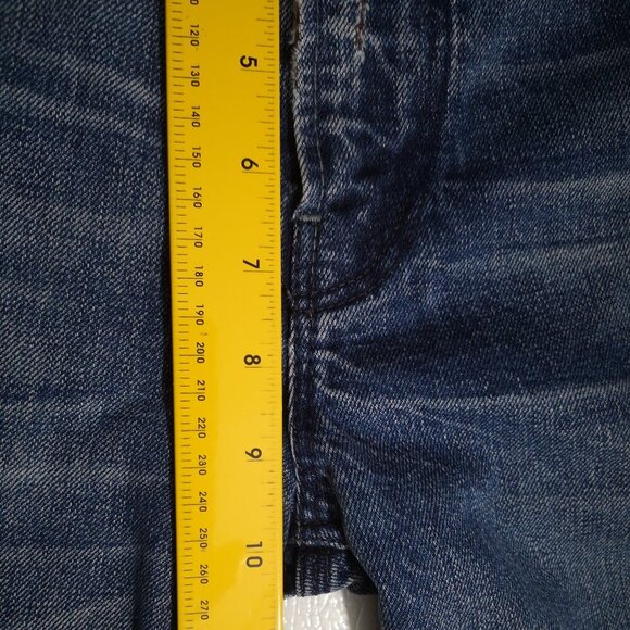7 For All Mankind Slimmy Men's Size 30 Straight Leg Medium Wash Blue Jeans - Picture 15 of 16